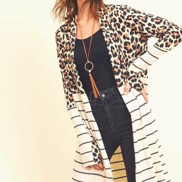 Leopard Layering Cardigan - Picture 1 of 3